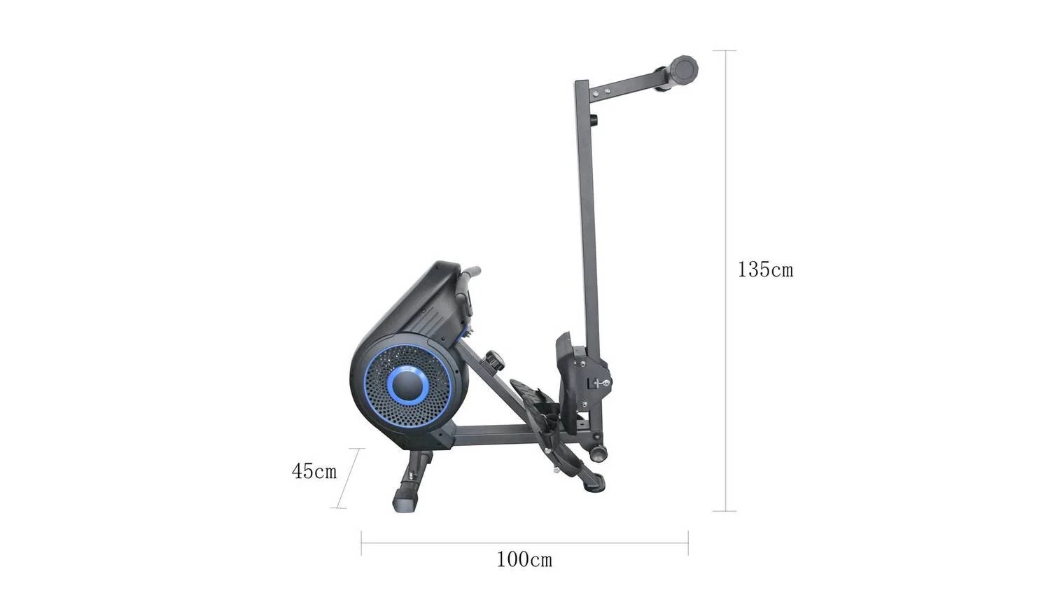 Pro Fitness Air and Magnetic Rowing Machine Home Gym Cardio Workout - Image 6