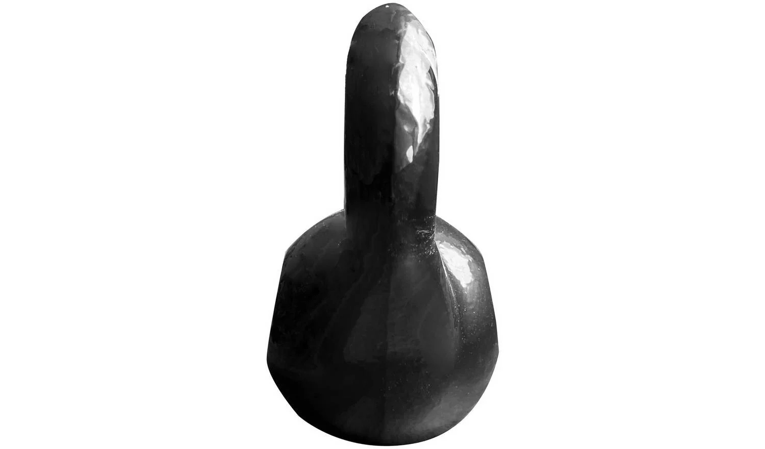 Pro Fitness Cast Iron 10kg Kettlebell Black Home Gym Strength Training - Image 3