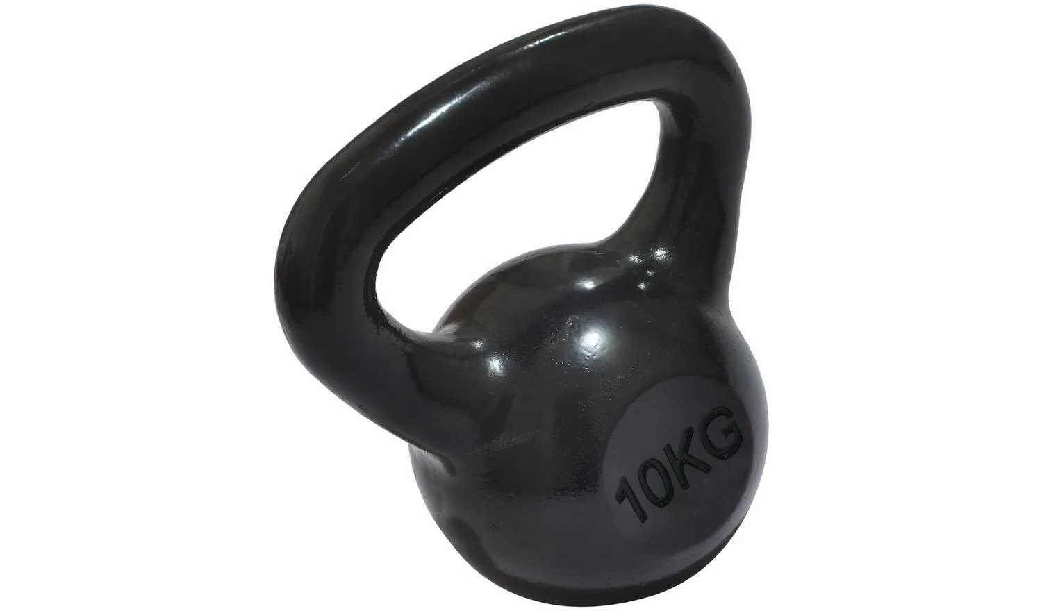 Pro Fitness Cast Iron 10kg Kettlebell Black Home Gym Strength Training - Image 5
