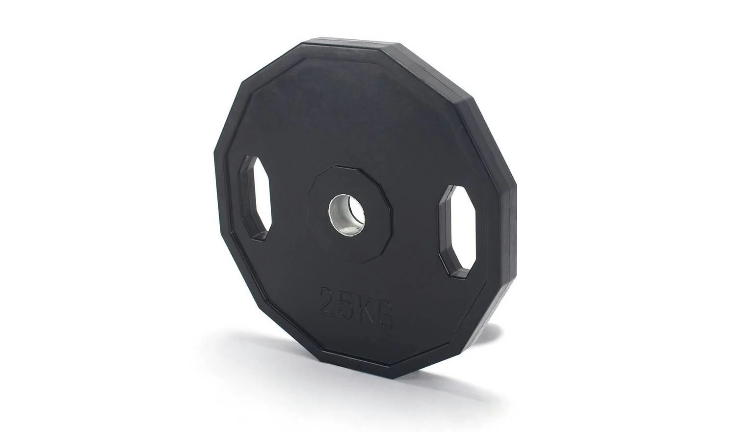 Pro Fitness Olympic Rubber Weight Plates 2 x 25kg - Image 2