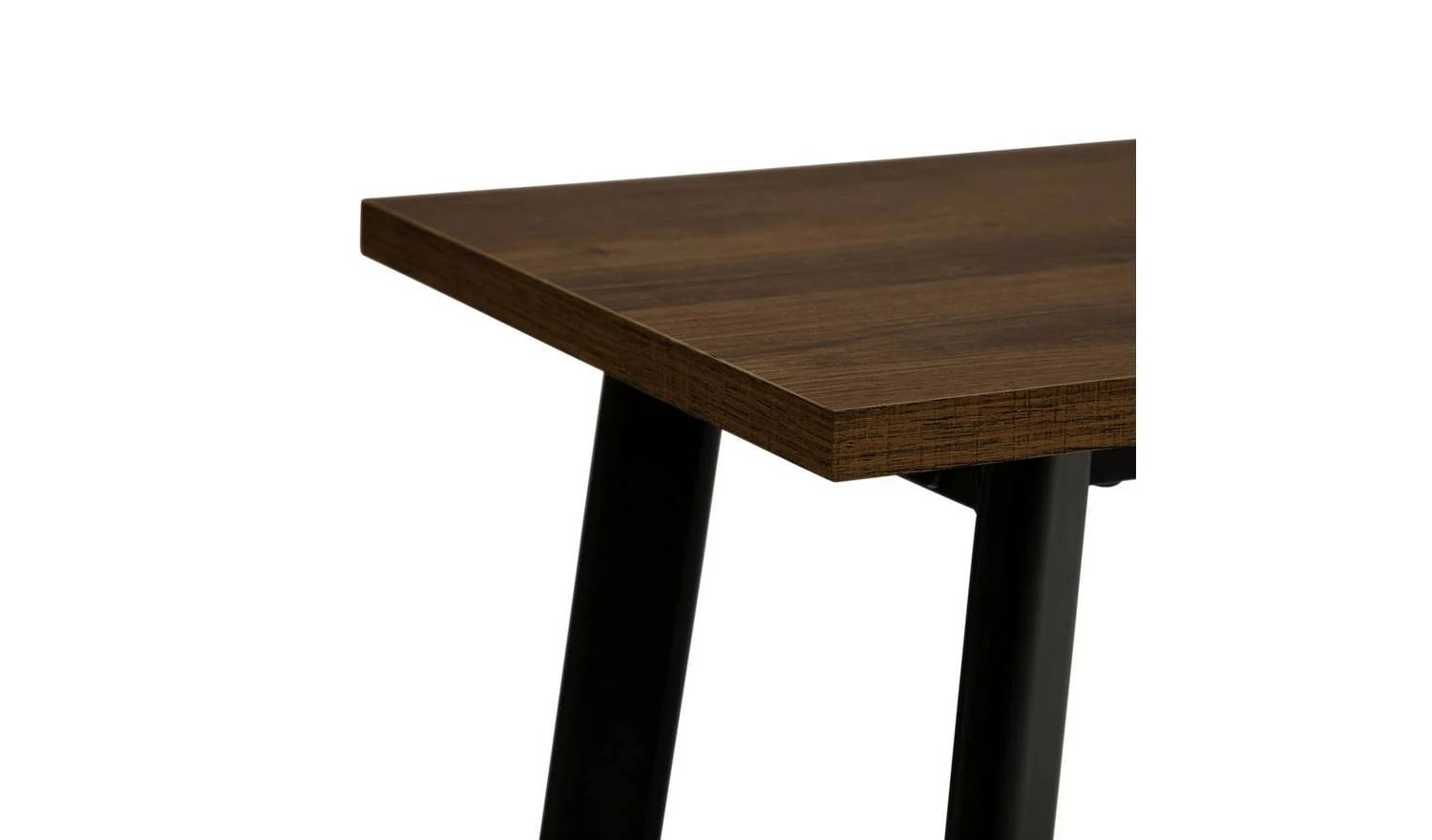 Railo Walnut Dining Table & 2 Walnut Benches Modern Kitchen Furniture - Image 10