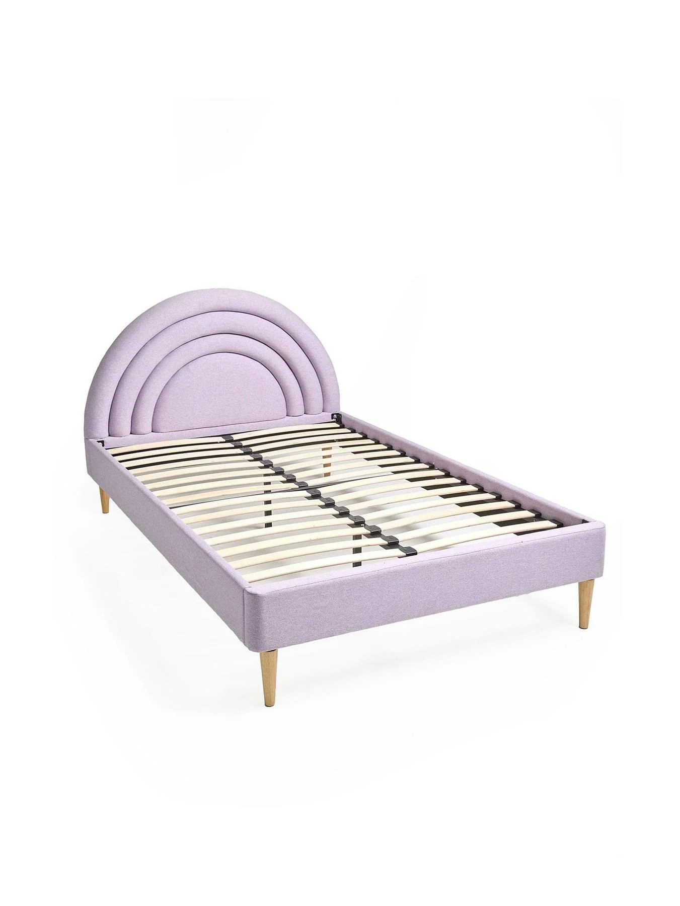 Rainbow Children's Single Bed Frame Lilac Kids Bedroom Furniture - Image 3