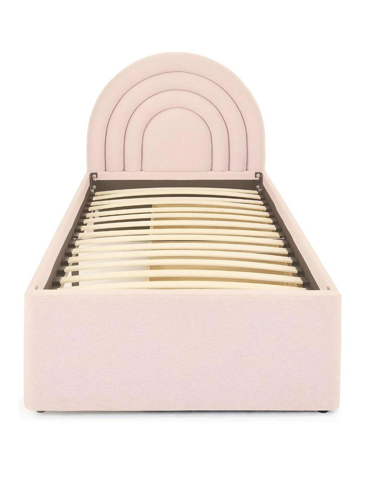 Rainbow Single Bed Frame Pink with 2 Drawers | Children's Storage Bed - Image 2