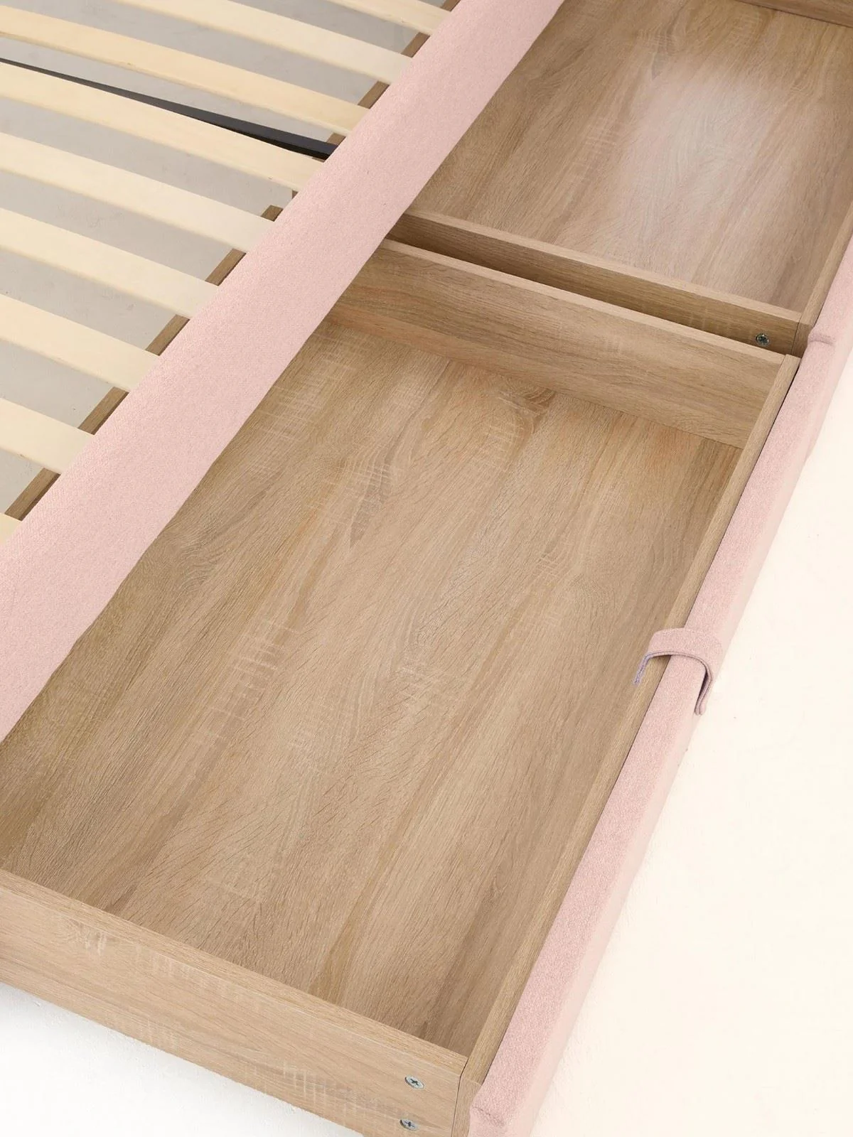 Rainbow Single Bed Frame Pink with 2 Drawers | Children's Storage Bed - Image 6
