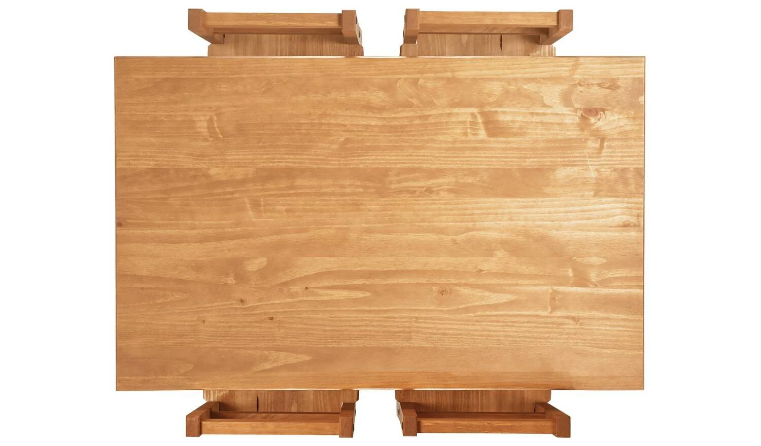 Raye Light Wood Dining Table & 4 Light Wood Chair For Family Dining - Image 3