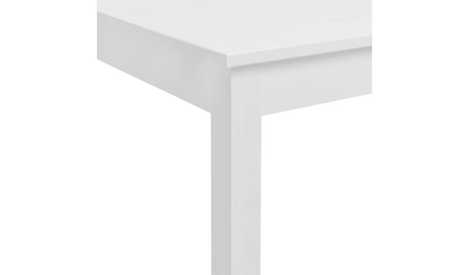 Raye White Dining Table & 4 White Chairs Scandinavian Design Compact - Image 6