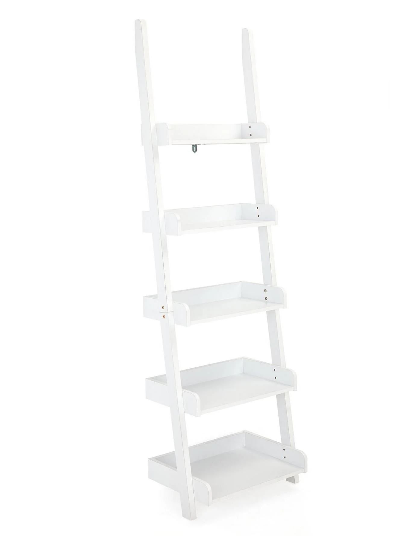 Rebel Ladder Shelf White For Home Office Bedroom Living Room UK - Image 3