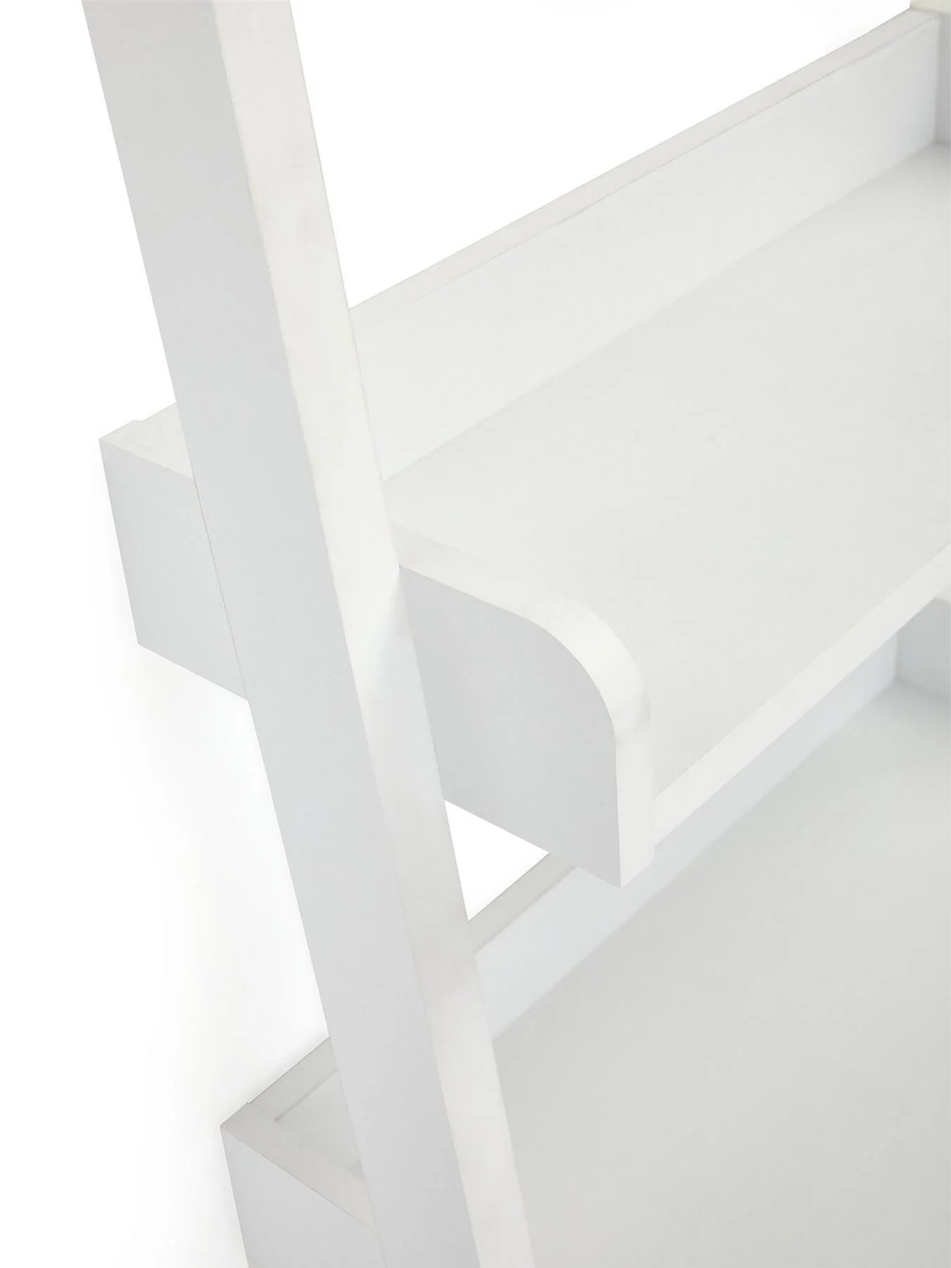 Rebel Ladder Shelf White For Home Office Bedroom Living Room UK - Image 4