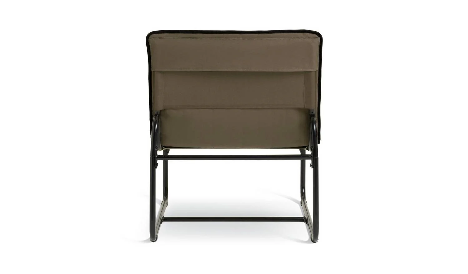 Riba Fabric Sling Accent Chair Khaki Comfortable Lounge Chair Design - Image 4