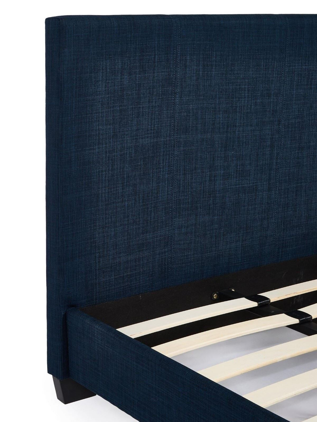 Riley Fabric Single Bed Frame Blue FAST DELIVERY - Image 4