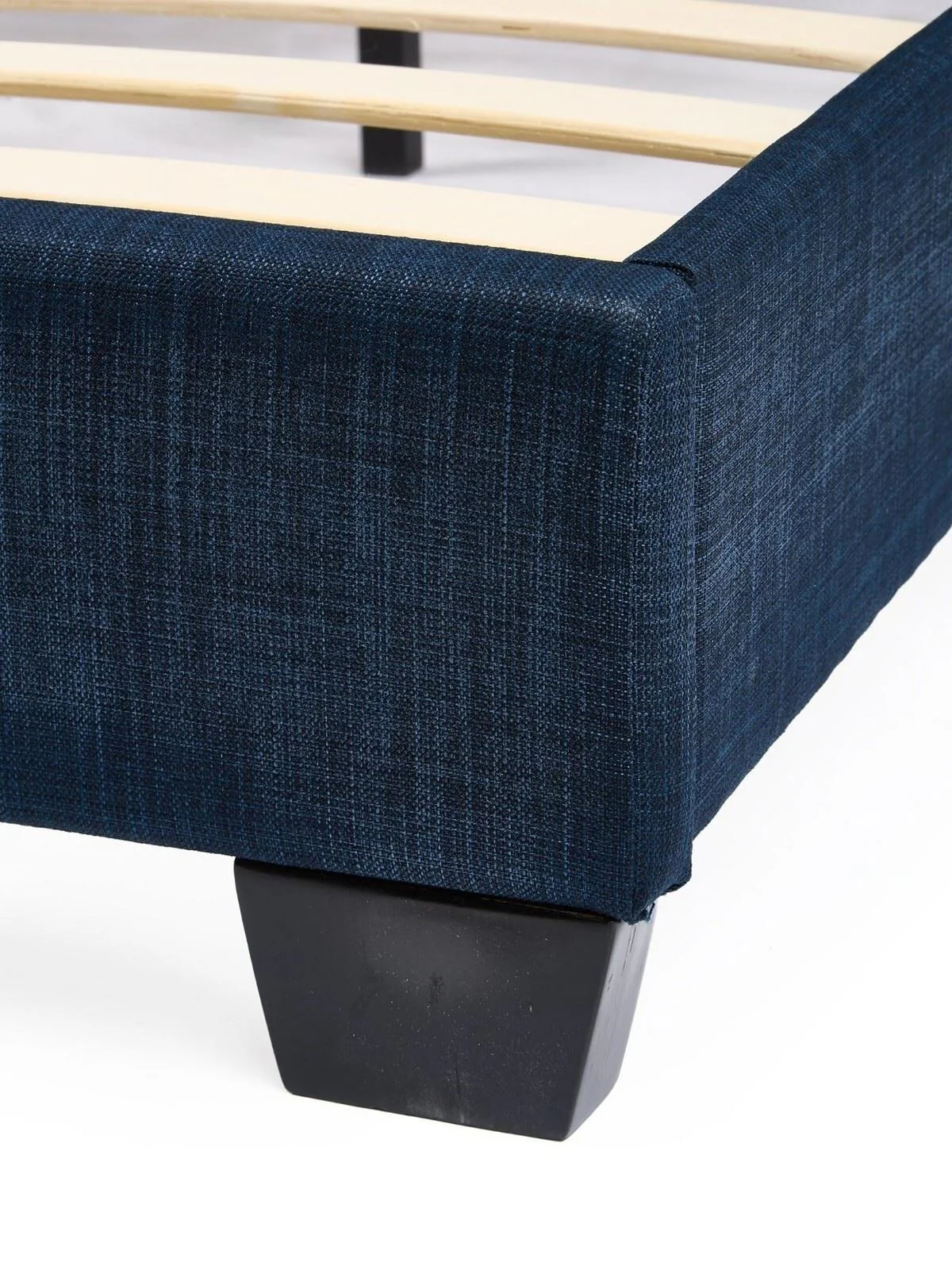 Riley Fabric Single Bed Frame Blue FAST DELIVERY - Image 5