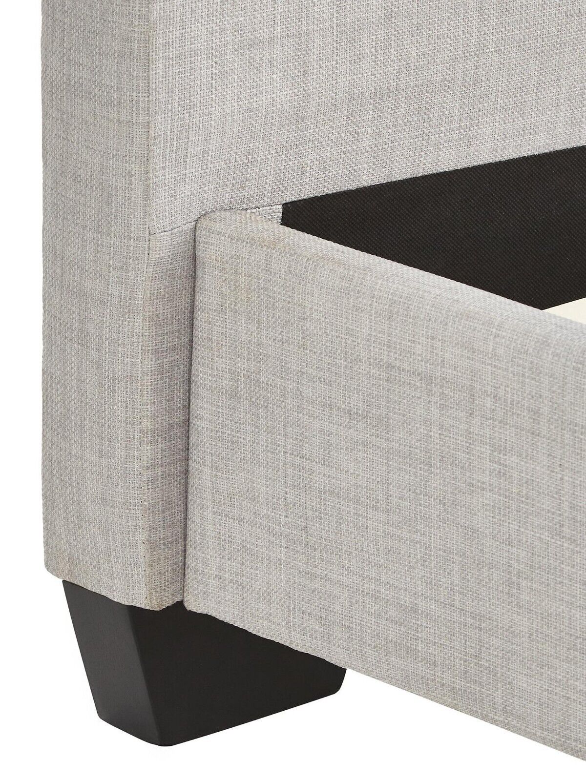 Riley Fabric Single Bed Frame Grey Stylish and Cozy Bedroom Furniture Solution - Image 6