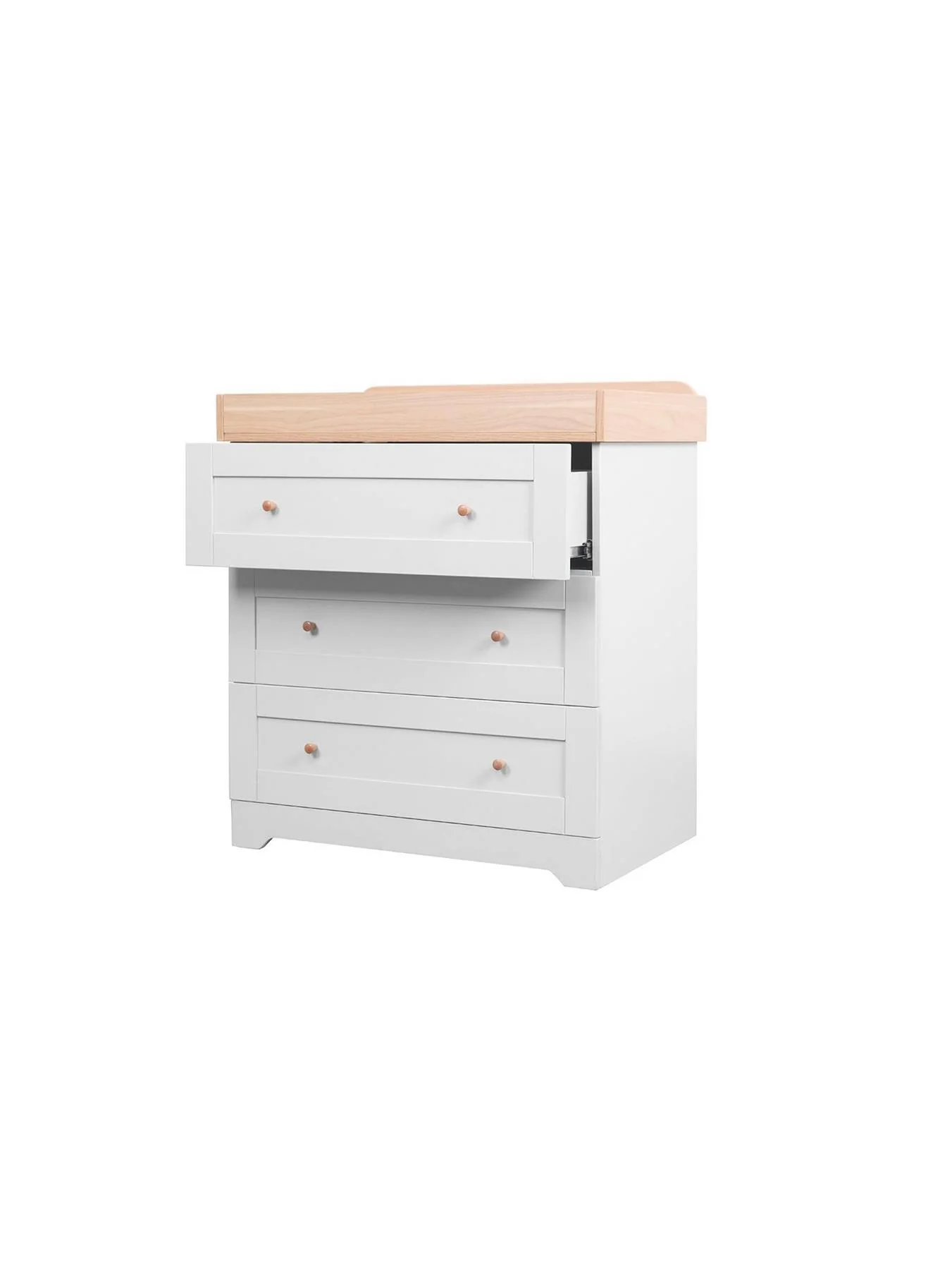 Rio Chest Changer Dove Grey Oak Baby Changing Unit Storage Drawers - Image 4