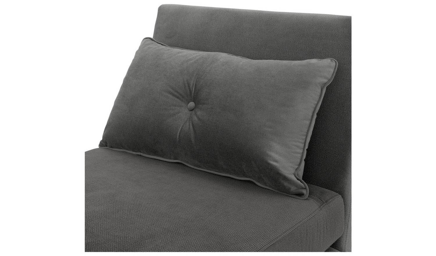 Roma Single Compact Fabric Chairbed - Grey - Image 6