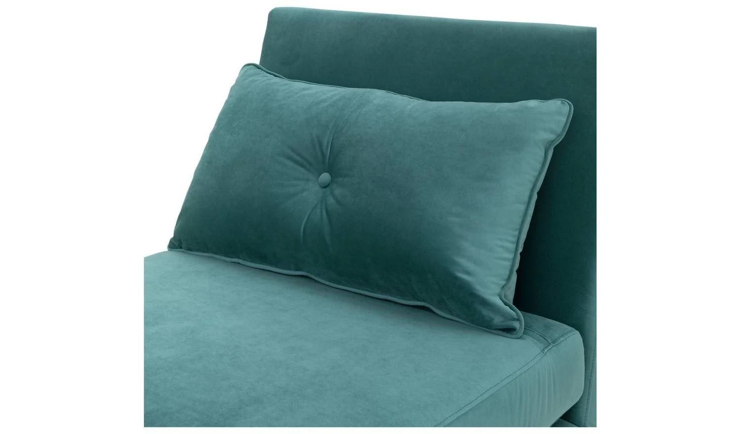 Roma Single Compact Fabric Chairbed Teal Convertible Sofa Guest Bed - Image 8