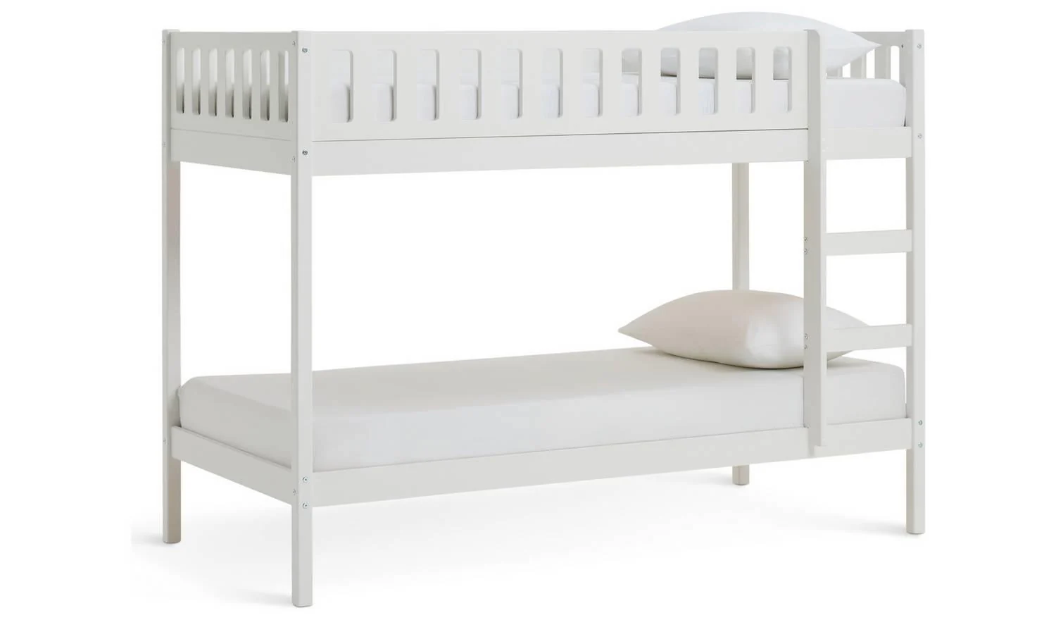 Ronnie Bunk Bed Frame White Kids Childrens Bedroom Furniture UK - Image 2