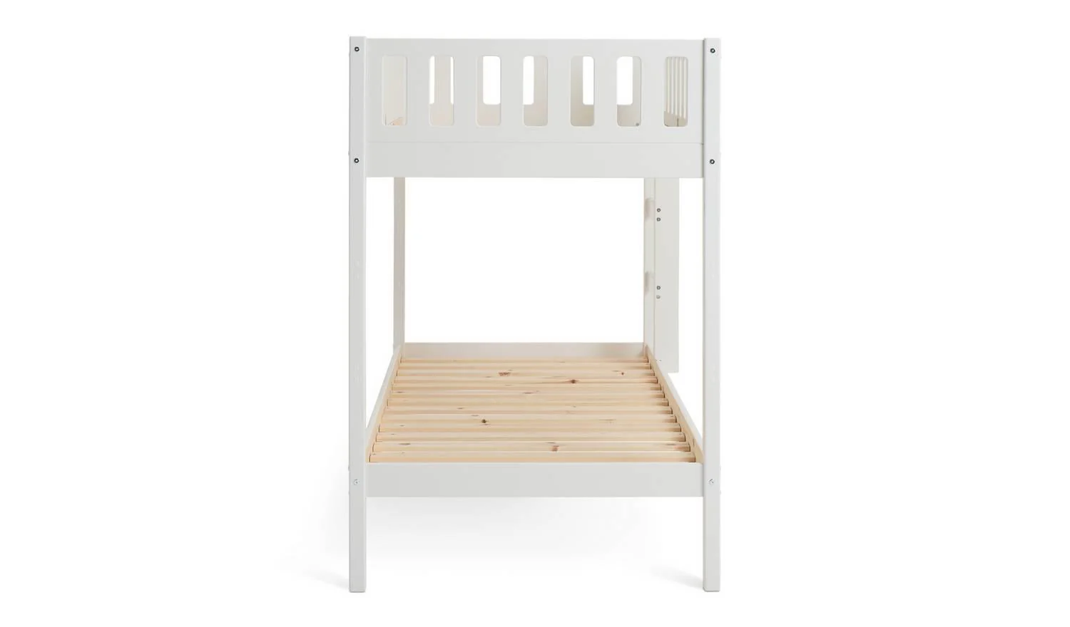Ronnie Bunk Bed Frame White Kids Childrens Bedroom Furniture UK - Image 4