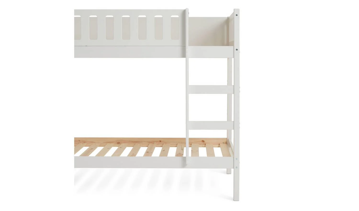 Ronnie Bunk Bed Frame White Kids Childrens Bedroom Furniture UK - Image 6