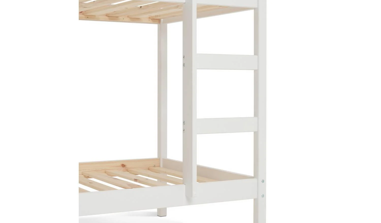 Ronnie Bunk Bed Frame White Kids Childrens Bedroom Furniture UK - Image 8