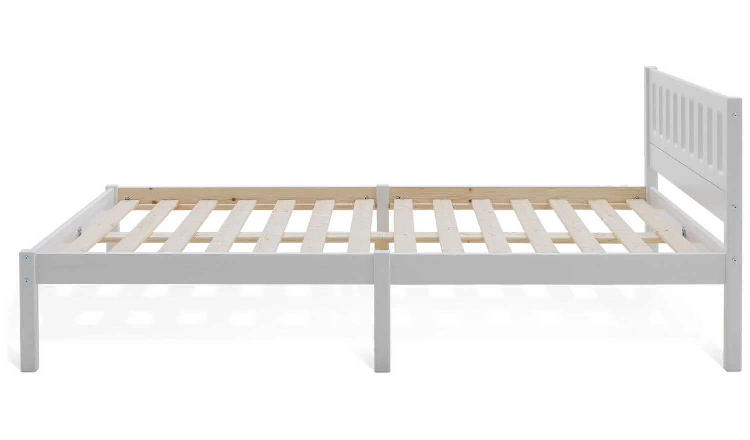 Ronnie Small Double Bed Frame White Easy Assembly Fast Delivery - Image 4