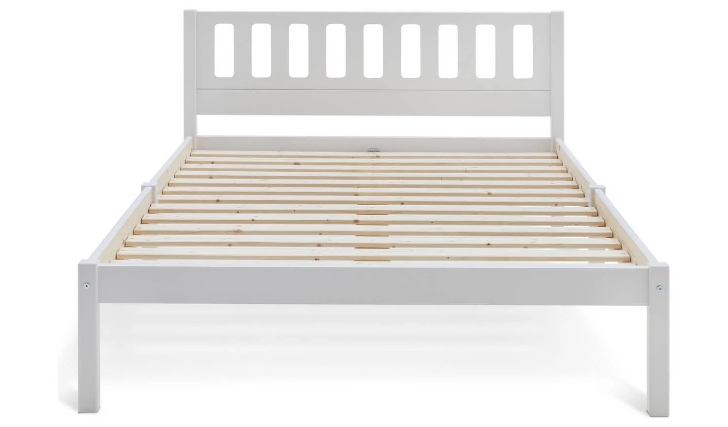 Ronnie Small Double Bed Frame White Easy Assembly Fast Delivery - Image 5
