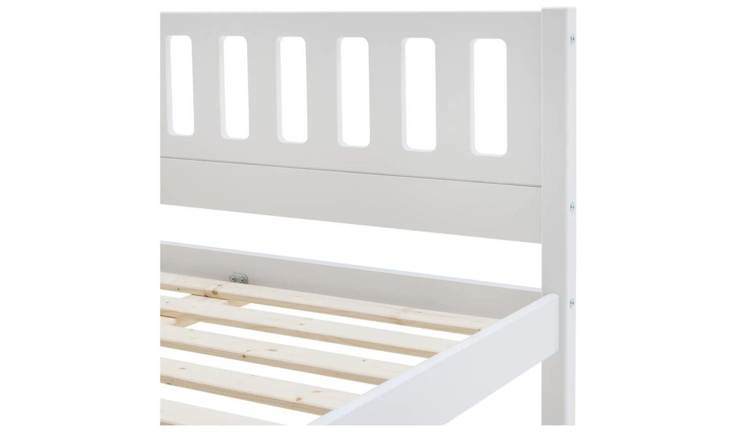 Ronnie Small Double Bed Frame White Easy Assembly Fast Delivery - Image 6