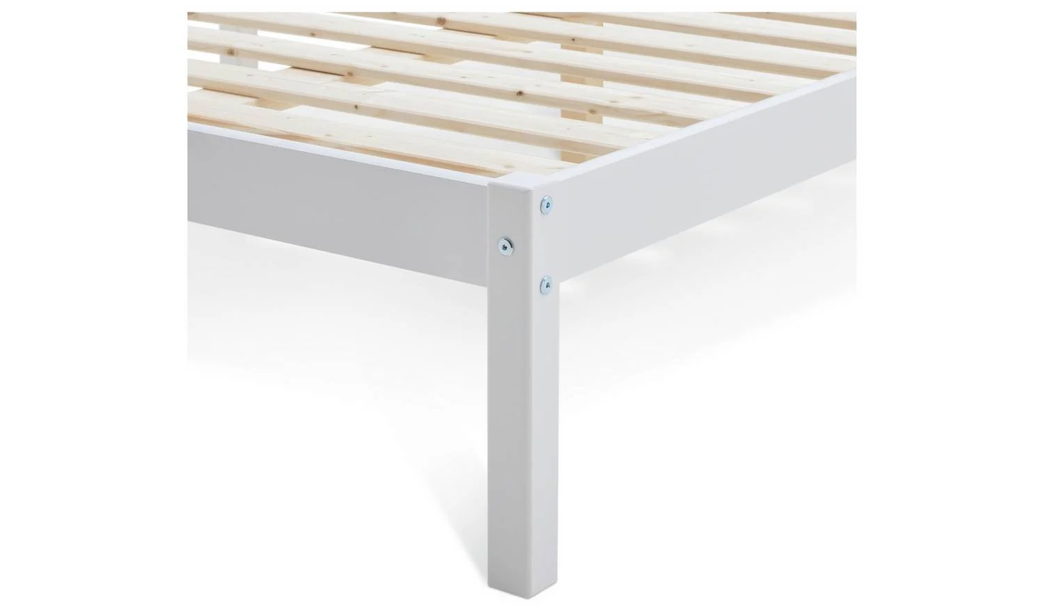 Ronnie Small Double Bed Frame White Easy Assembly Fast Delivery - Image 7