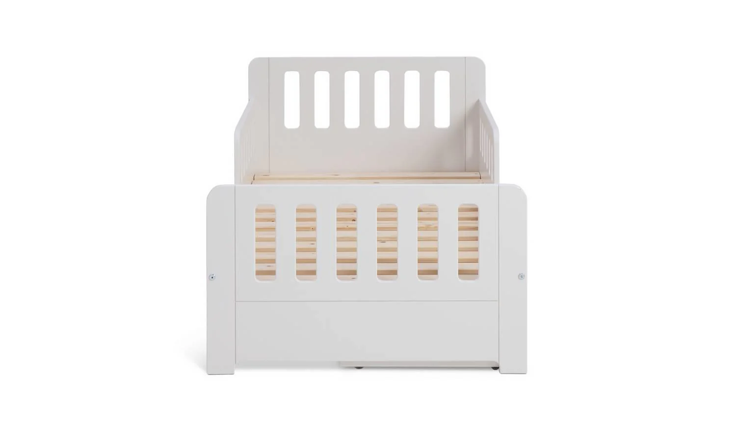Ronnie Toddler Single Storage Bed Frame White Kids Bedroom Furniture - Image 3