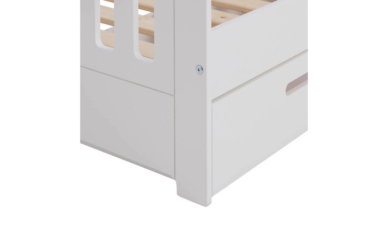 Ronnie Toddler Single Storage Bed Frame White Kids Bedroom Furniture - Image 6