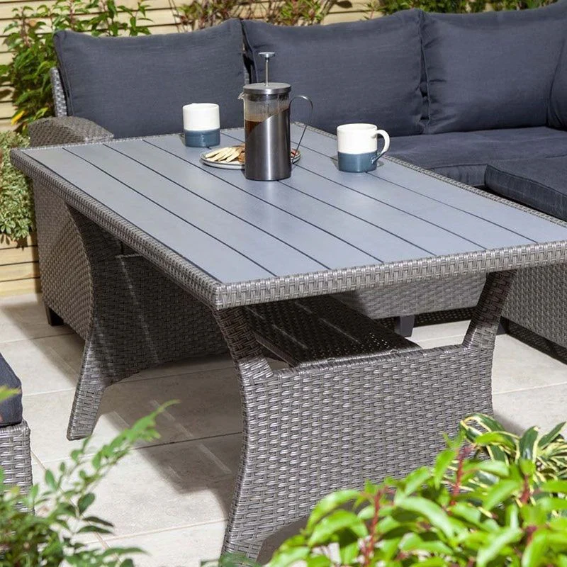 Rowlinson Albany 4 Piece Corner Garden Dining Set Grey & OUTDOOR FURNITURE - Image 3