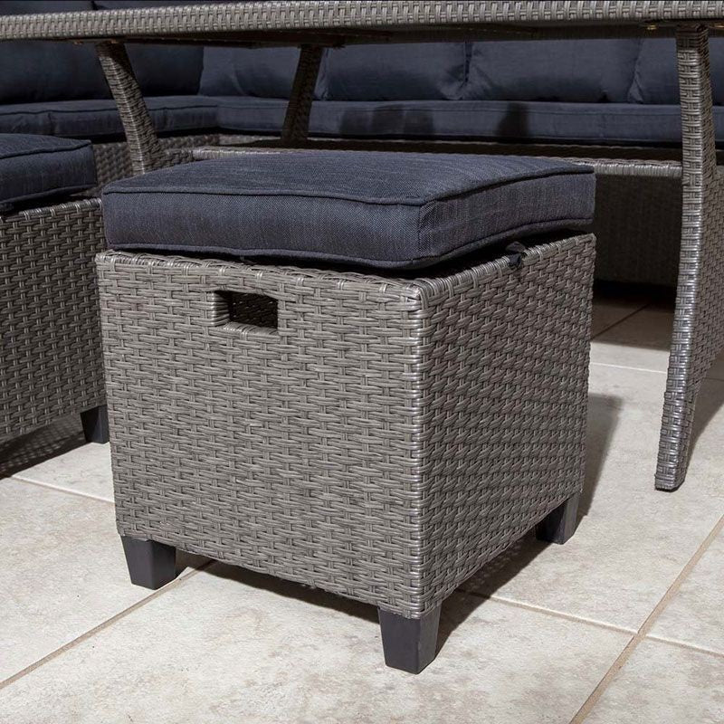 Rowlinson Albany 4 Piece Corner Garden Dining Set Grey & OUTDOOR FURNITURE - Image 4