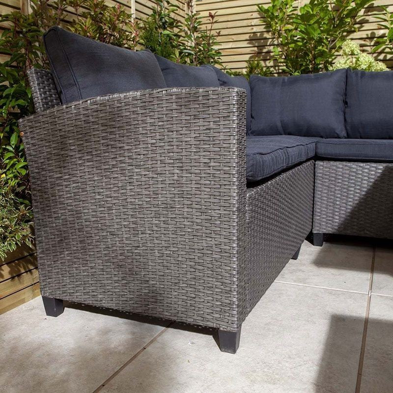 Rowlinson Albany 4 Piece Corner Garden Dining Set Grey & OUTDOOR FURNITURE - Image 5