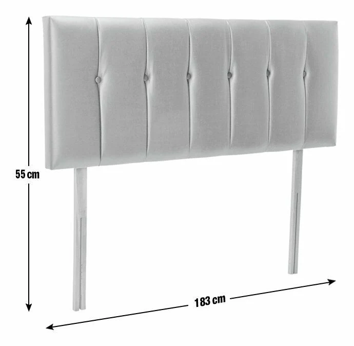 Rushden Kingsize Headboard Black Upholstered Luxurious Accent for Your Bedroom - Image 3