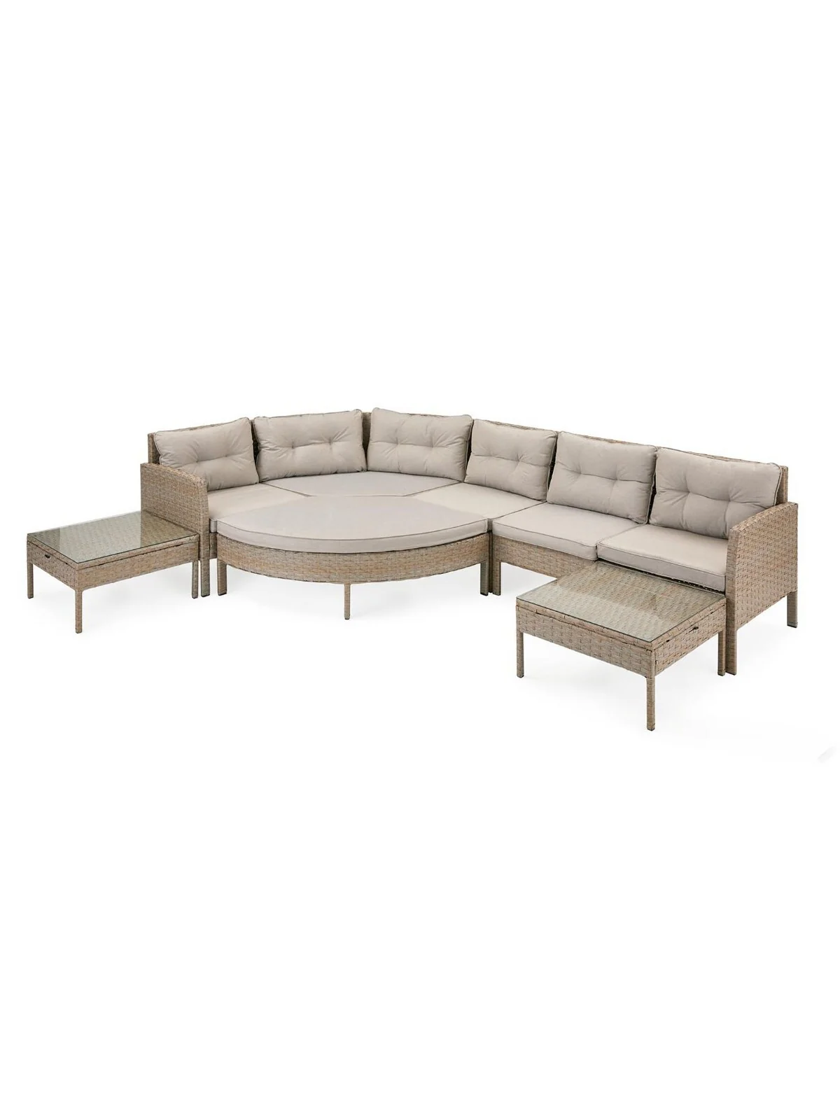 Sahara 8-Piece Multi Position Corner Set Outdoor Garden & Patio Furniture - Image 4