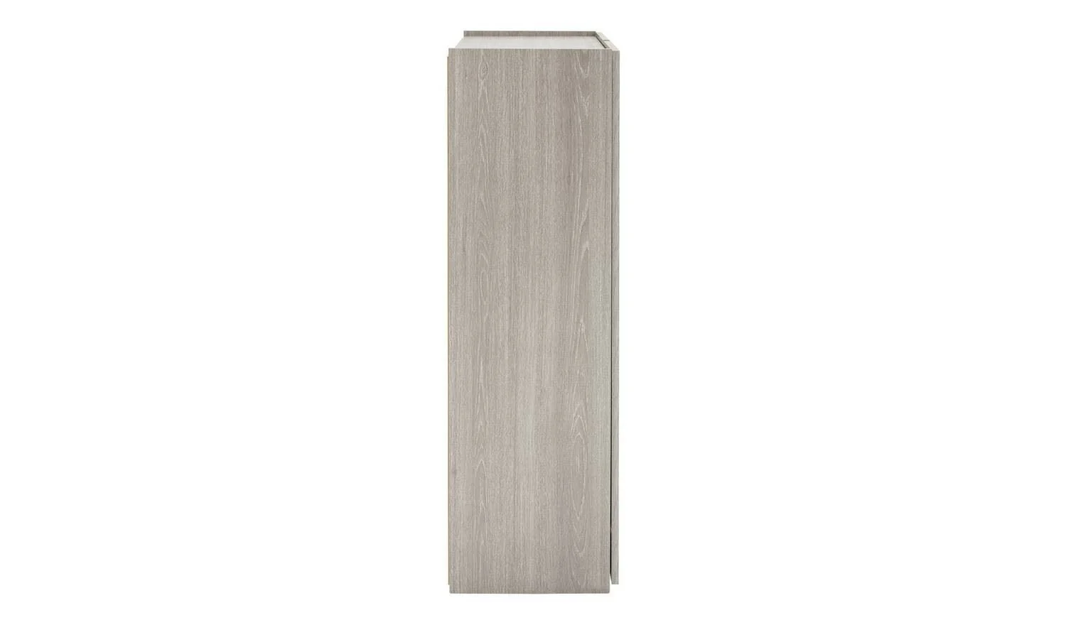 Seville 2 Door Shoe Storage Cabinet Grey Oak Organiser With Shelves - Image 5