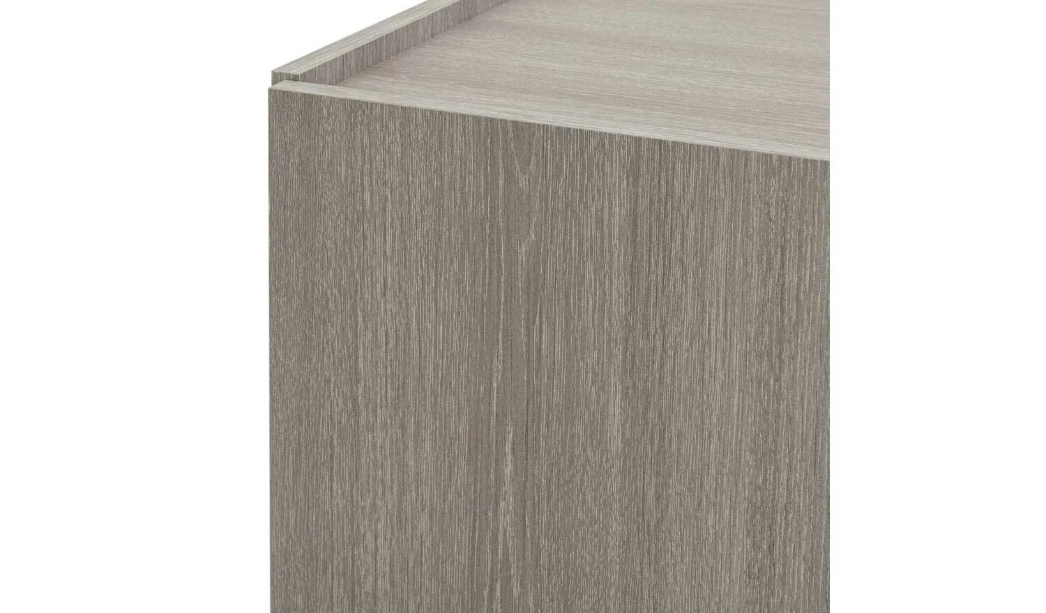 Seville 2 Door Shoe Storage Cabinet Grey Oak Organiser With Shelves - Image 6