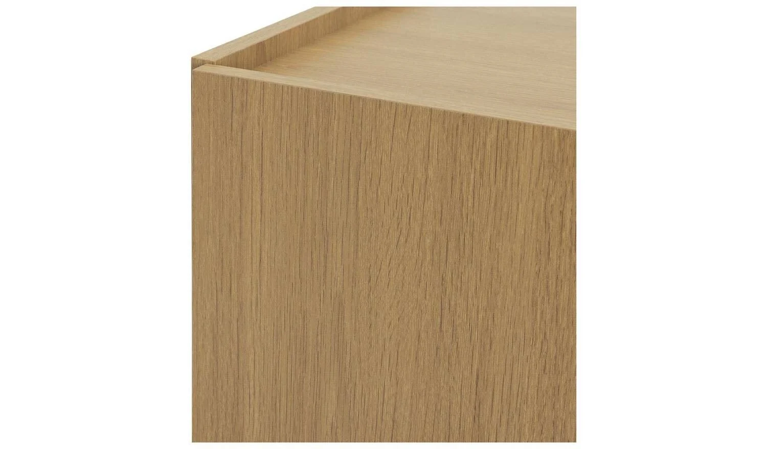 Seville 2 Door Shoe Storage Cabinet - Oak - Image 5
