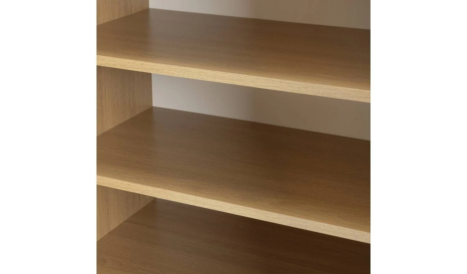 Seville 2 Door Shoe Storage Cabinet - Oak - Image 6
