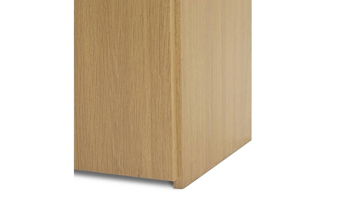 Seville 2 Door Shoe Storage Cabinet - Oak - Image 7