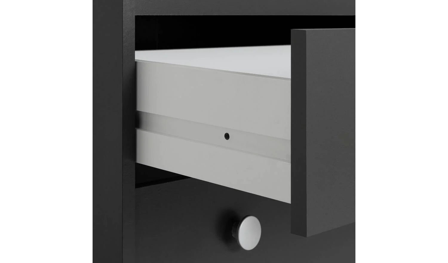 Seville 5 Drawer Chest Anthracite Storage Organiser Bedroom Furniture - Image 4