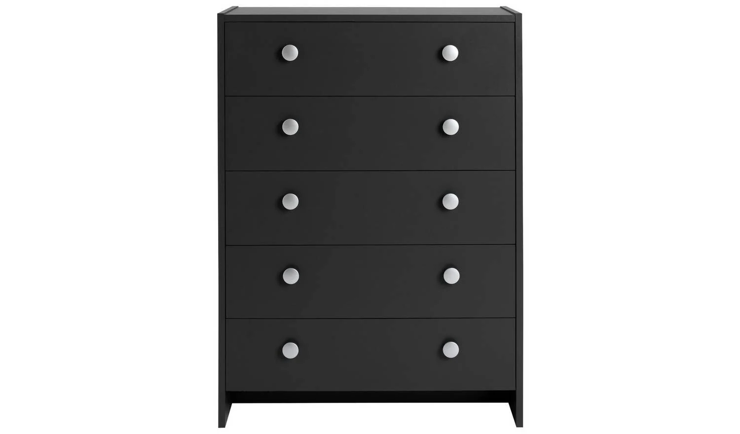 Seville 5 Drawer Chest Anthracite Storage Organiser Bedroom Furniture - Image 7