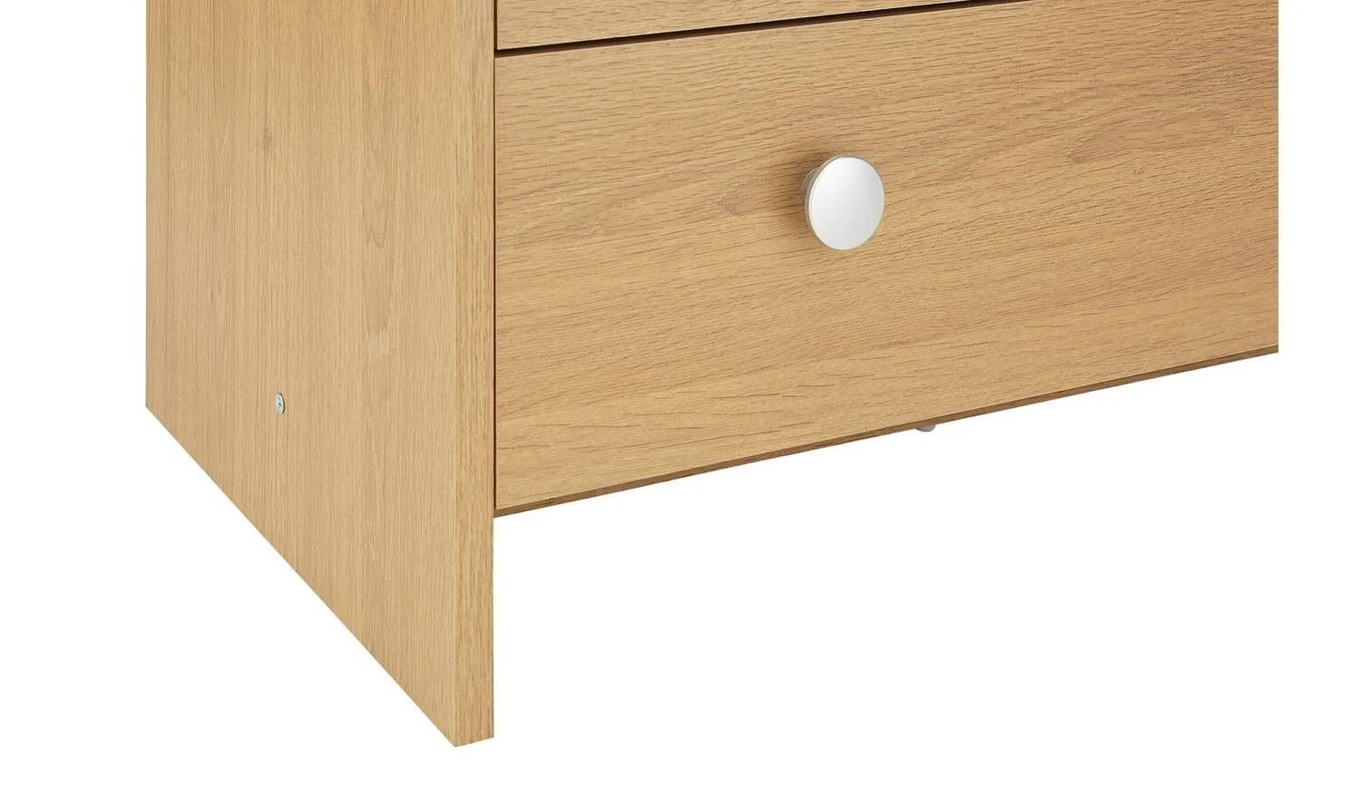 Seville 5 Drawer Chest Oak Effect For Bedroom Hallway Living Room Storage - Image 4