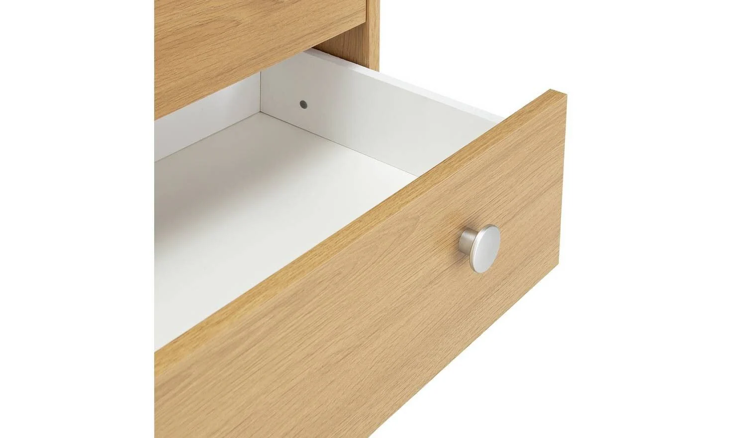 Seville 5 Drawer Chest Oak Effect For Bedroom Hallway Living Room Storage - Image 5