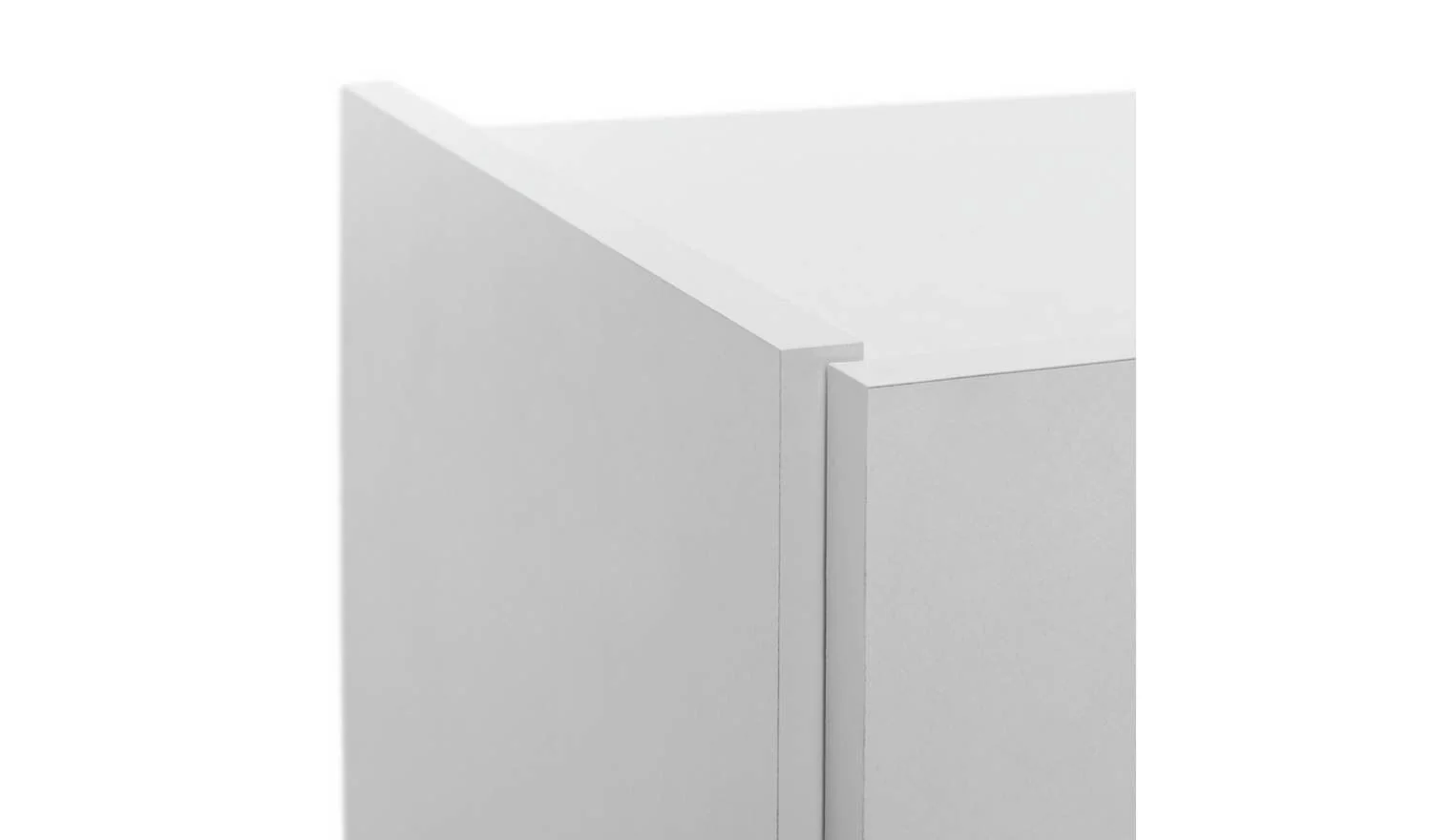 Seville Shoe Storage Cabinet White Easy Assembly Space Saving UK - Image 5