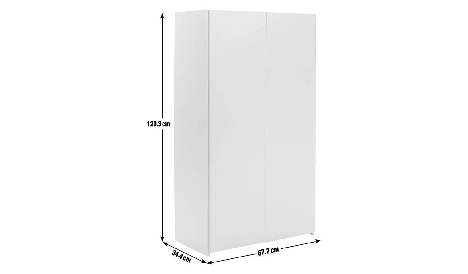 Seville Shoe Storage Cabinet White Easy Assembly Space Saving UK - Image 7