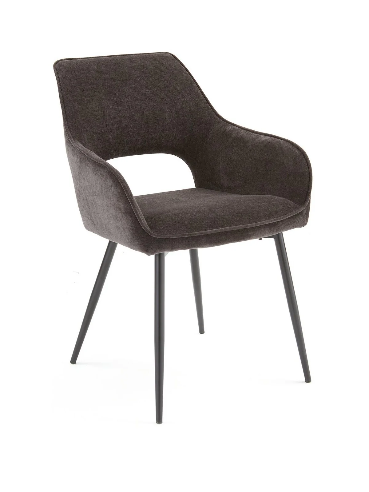 Sheldon Pair of Dining Chairs Charcoal Comfortable Stylish Seating Solution - Image 2