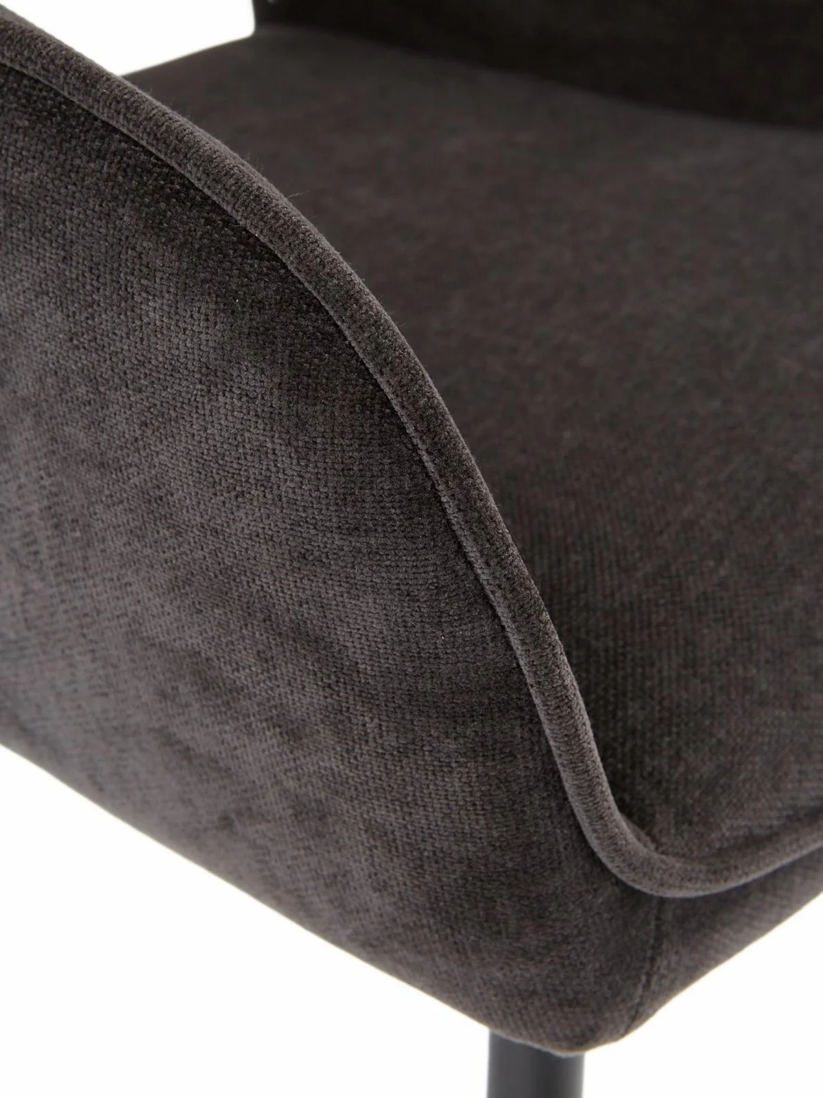 Sheldon Pair of Dining Chairs Charcoal Comfortable Stylish Seating Solution - Image 3