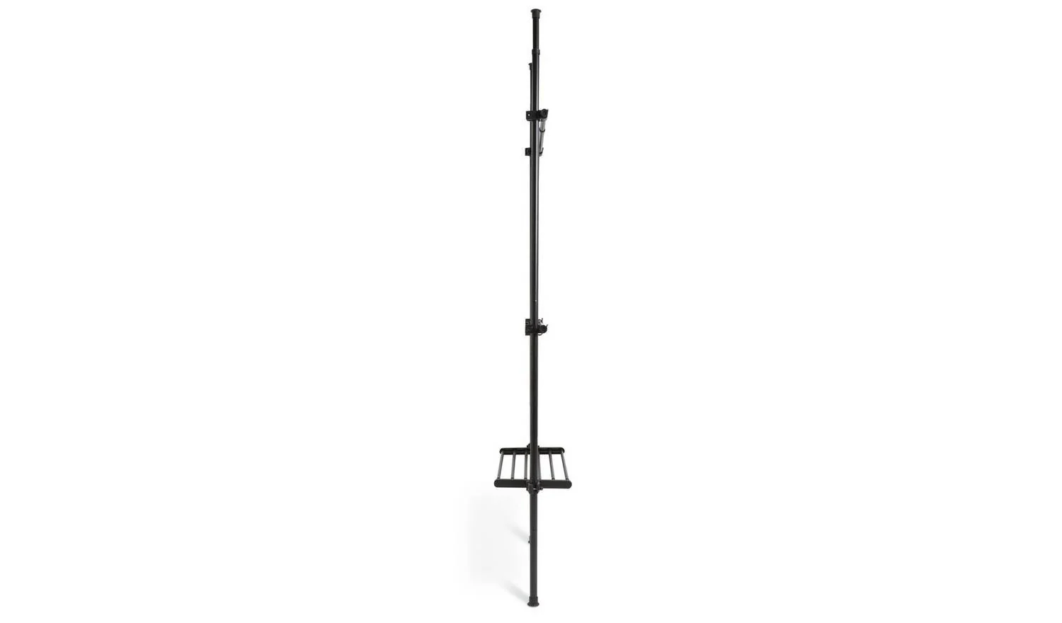 Single Adjustable Ceiling Rail Black Steel Construction Durable - Image 4