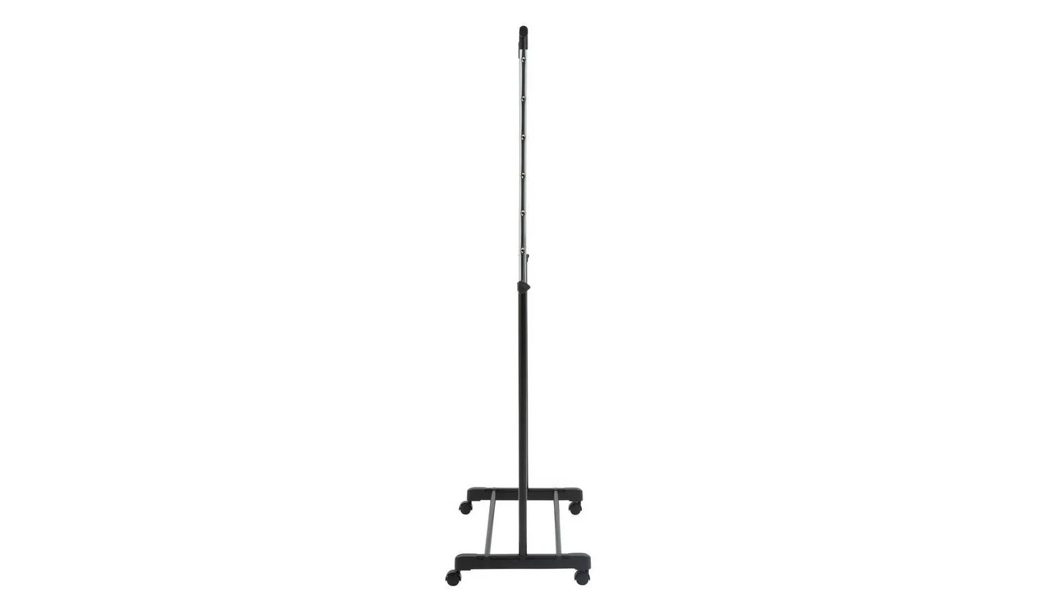 Single Clothes Rail Black and Chrome Modern Wardrobe Storage Organiser - Image 4