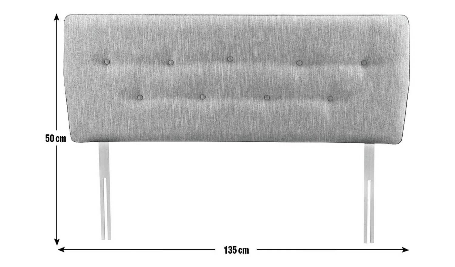 Skandi Double Headboard Light Grey Stylish Comfortable Bedroom Decor - Image 6